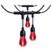 String Light Satco S11190 Starfish - 24 Foot LED String Light - 12-S14 Lamps - IOT - RGBTW - Black - 120 Volt Satco