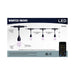 String Light Satco S11190 Starfish - 24 Foot LED String Light - 12-S14 Lamps - IOT - RGBTW - Black - 120 Volt Satco