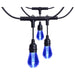 String Light Satco S11191 Starfish - 48 Foot LED String Light - 15-S14 Lamps - IOT - RGBTW - Black - 120 Volt Satco