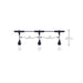 String Light Satco S11191 Starfish - 48 Foot LED String Light - 15-S14 Lamps - IOT - RGBTW - Black - 120 Volt Satco