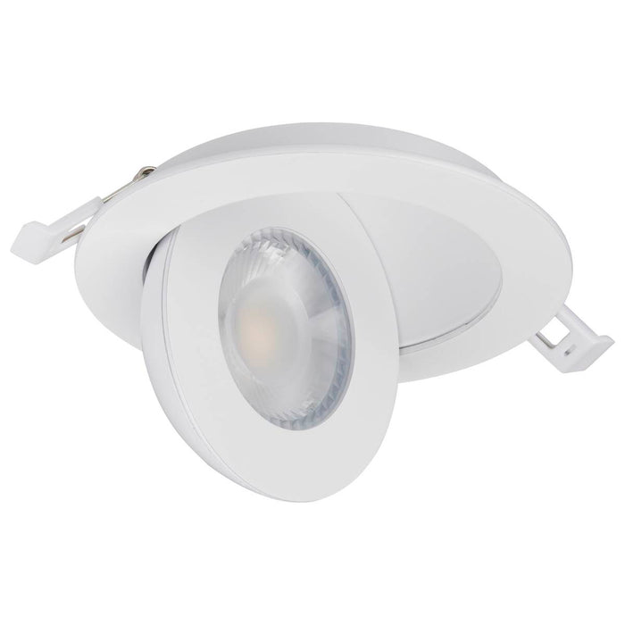 Downlight Satco S11293R1 Starfish - 9 Watt LED Gimbal Downlight - 4 Inch - 2700K-5000K RGB Tunable White - Remote Driver - White Finish - 120-277 Range Voltage Satco