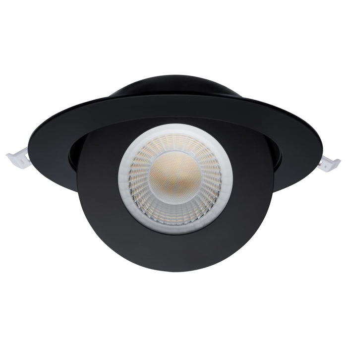 Downlight Satco S11296R1 Starfish - 15 Watt LED Gimbal Downlight - 6 Inch - 2700K-5000K RGB Tunable White - Remote Driver - Black Finish - 120-277 Range Voltage Satco
