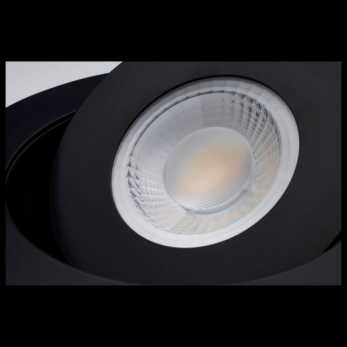 Downlight Satco S11296R1 Starfish - 15 Watt LED Gimbal Downlight - 6 Inch - 2700K-5000K RGB Tunable White - Remote Driver - Black Finish - 120-277 Range Voltage Satco