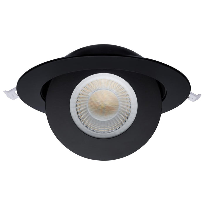 LED Downlight Satco S11296 Starfish 6 Inch LED Wi-fi RGBW Smart Gimbal Downlights Black Satco