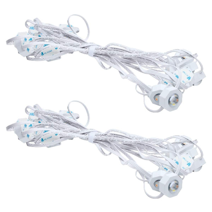 String Light Satco S11297 Starfish - 50 Foot LED Eave String Light - 24 Watt - RGBTW - 120 Volt - Remote Included Satco