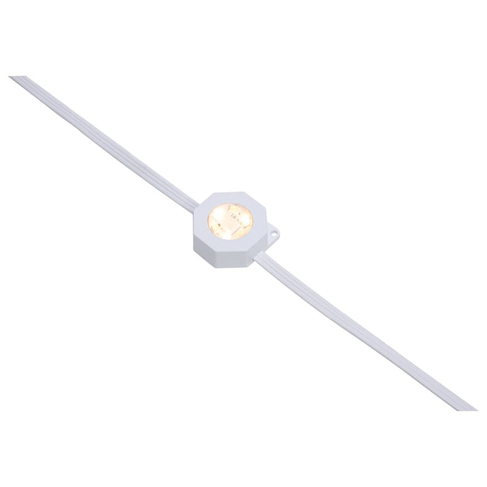 String Light Satco S11299 Starfish - 12 Watt - 25 Foot LED Eave String Light Extension - RGBTW - White Finish - 120 Volt Satco