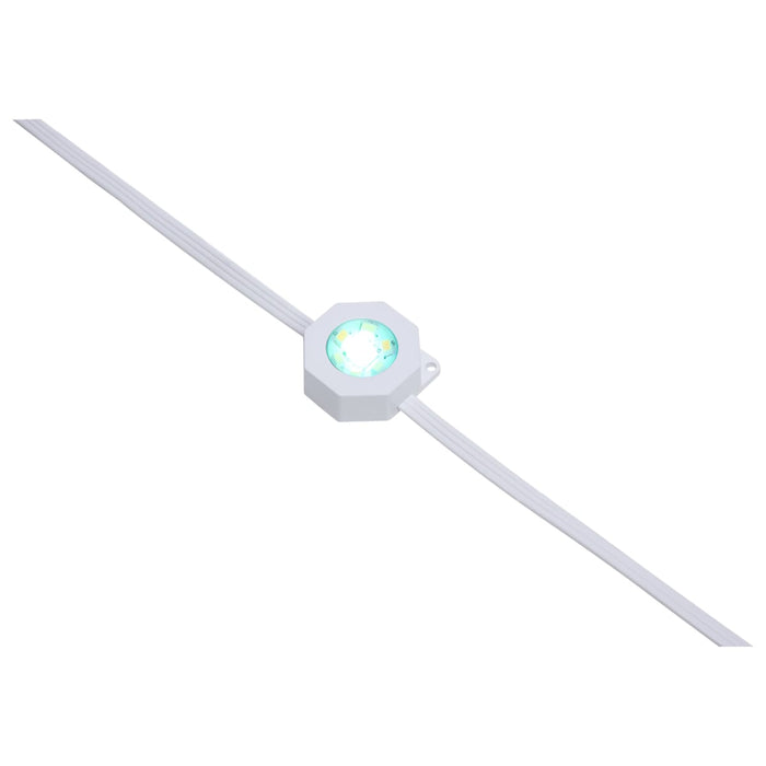 String Light Satco S11299 Starfish - 12 Watt - 25 Foot LED Eave String Light Extension - RGBTW - White Finish - 120 Volt Satco