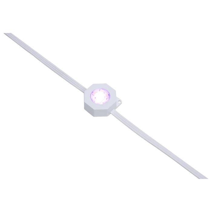 String Light Satco S11299 Starfish - 12 Watt - 25 Foot LED Eave String Light Extension - RGBTW - White Finish - 120 Volt Satco