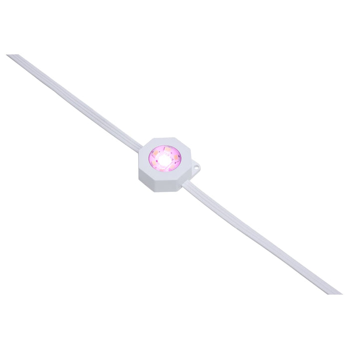 String Light Satco S11299 Starfish - 12 Watt - 25 Foot LED Eave String Light Extension - RGBTW - White Finish - 120 Volt Satco