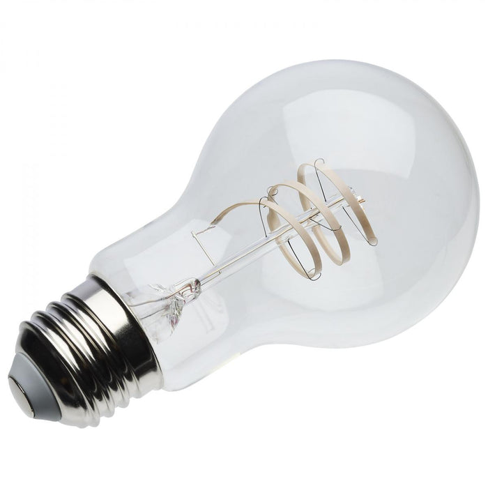 Satco S11521 6 Watt LED A19 Bulb Reminiscent Flex Gray Straight Filament 2700K