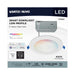 Remote Driver LED Downlight Satco S11562 12 Watt - LED Direct Wire - Low Profile Downlight - 6 Inch Round - Starfish IOT - Tunable White and RGB - 120 Volt - 90 CRI - White Finish Satco