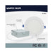 Remote Driver LED Downlight Satco S11562 12 Watt - LED Direct Wire - Low Profile Downlight - 6 Inch Round - Starfish IOT - Tunable White and RGB - 120 Volt - 90 CRI - White Finish Satco