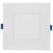 Remote Driver LED Downlight Satco S11563 12 Watt - LED Direct Wire - Low Profile Downlight - 6 Inch Square - Starfish IOT - Tunable White and RGB - 120 Volt - 90 CRI - White Finish Satco
