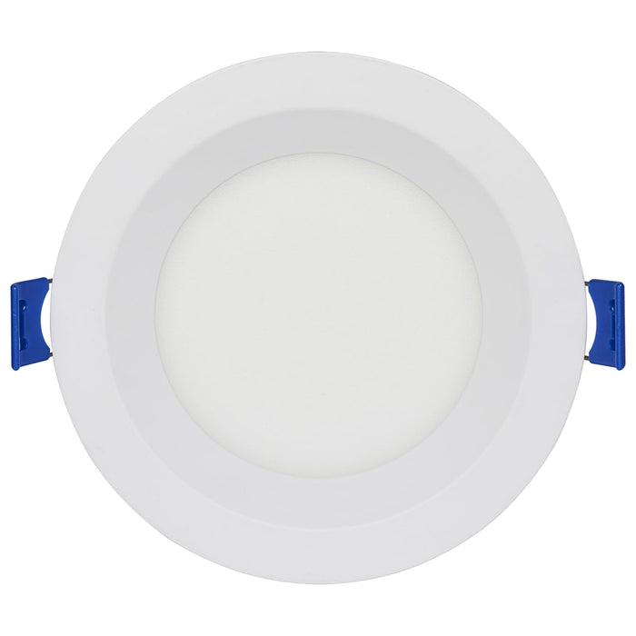 Remote Driver LED Downlight Satco S11564 9 Watt - LED Direct Wire - Low Profile Regress Baffle Downlight - 4 Inch Round - Starfish IOT - Tunable White and RGB - 120 Volt - 90 CRI - White Finish Satco