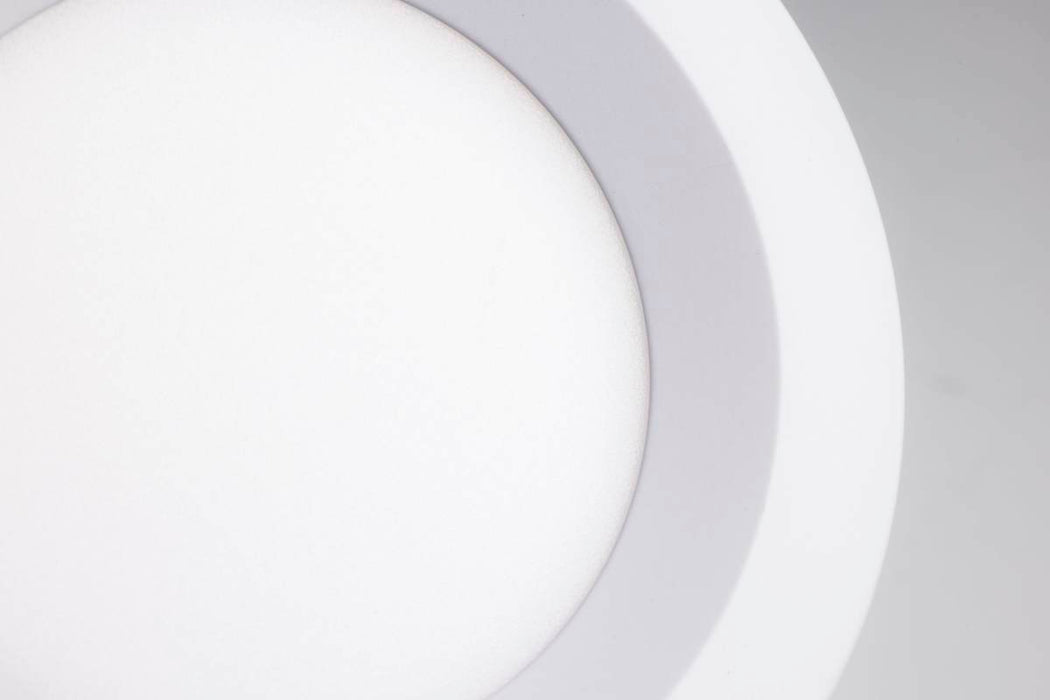 Remote Driver LED Downlight Satco S11566 12 Watt - LED Direct Wire - Low Profile Regress Baffle Downlight - 6 Inch Round - Starfish IOT - Tunable White and RGB - 120 Volt - 90 CRI - White Finish Satco