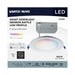 Remote Driver LED Downlight Satco S11566 12 Watt - LED Direct Wire - Low Profile Regress Baffle Downlight - 6 Inch Round - Starfish IOT - Tunable White and RGB - 120 Volt - 90 CRI - White Finish Satco