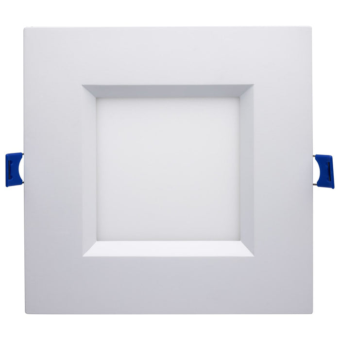 Remote Driver LED Downlight Satco S11567 12 Watt - LED Direct Wire - Low Profile Regress Baffle Downlight - 6 Inch Square - Starfish IOT - Tunable White and RGB - 120 Volt - 90 CRI - White Finish Satco