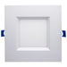 Remote Driver LED Downlight Satco S11567 12 Watt - LED Direct Wire - Low Profile Regress Baffle Downlight - 6 Inch Square - Starfish IOT - Tunable White and RGB - 120 Volt - 90 CRI - White Finish Satco