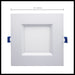 Remote Driver LED Downlight Satco S11567 12 Watt - LED Direct Wire - Low Profile Regress Baffle Downlight - 6 Inch Square - Starfish IOT - Tunable White and RGB - 120 Volt - 90 CRI - White Finish Satco