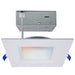 Remote Driver LED Downlight Satco S11567 12 Watt - LED Direct Wire - Low Profile Regress Baffle Downlight - 6 Inch Square - Starfish IOT - Tunable White and RGB - 120 Volt - 90 CRI - White Finish Satco
