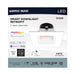 Downlight Retrofit Satco S11569 10.5 Watt - LED Retrofit Downlight - 4 Inch Square - Starfish IOT - RGB & Tunable White - 120 Volt - 90 CRI - White Finish Satco