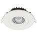 Remote Driver LED Downlight Satco S11618R1 12 Watt LED Direct Wire Downlight - Gimbaled - 4 Inch - CCT Selectable - Round - Remote Driver - White Finish - 850 Lumens - 120 Volt Satco