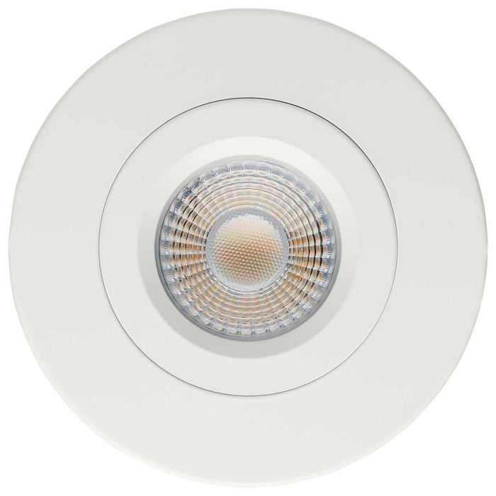 Remote Driver LED Downlight Satco S11618R1 12 Watt LED Direct Wire Downlight - Gimbaled - 4 Inch - CCT Selectable - Round - Remote Driver - White Finish - 850 Lumens - 120 Volt Satco