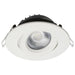 Remote Driver LED Downlight Satco S11618R1 12 Watt LED Direct Wire Downlight - Gimbaled - 4 Inch - CCT Selectable - Round - Remote Driver - White Finish - 850 Lumens - 120 Volt Satco