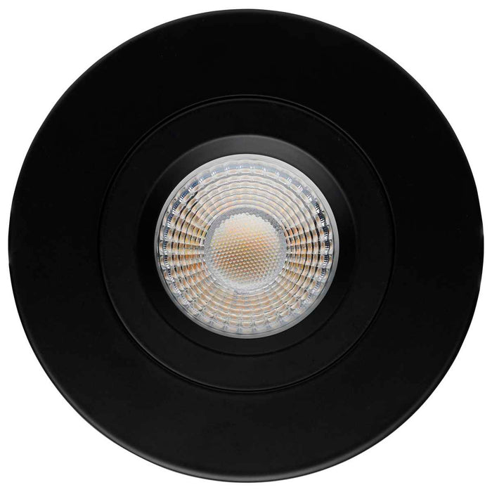 Remote Driver LED Downlight Satco S11619R1 12 Watt LED Direct Wire Downlight - Gimbaled - 4 Inch - CCT Selectable - Round - Remote Driver - Black Finish - 850 Lumens - 120 Volt Satco