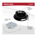 Remote Driver LED Downlight Satco S11619R1 12 Watt LED Direct Wire Downlight - Gimbaled - 4 Inch - CCT Selectable - Round - Remote Driver - Black Finish - 850 Lumens - 120 Volt Satco