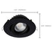 Remote Driver LED Downlight Satco S11619R1 12 Watt LED Direct Wire Downlight - Gimbaled - 4 Inch - CCT Selectable - Round - Remote Driver - Black Finish - 850 Lumens - 120 Volt Satco