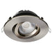 Remote Driver LED Downlight Satco S11620R1 12 Watt LED Direct Wire Downlight - Gimbaled - 4 Inch - CCT Selectable - Round - Remote Driver - Brushed Nickel Finish - 850 Lumens - 120 Volt Satco