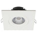 Remote Driver LED Downlight Satco S11621R1 12 Watt LED Direct Wire Downlight - Gimbaled - 4 Inch - CCT Selectable - Square - Remote Driver - White Finish - 850 Lumens - 120 Volt Satco