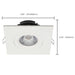 Remote Driver LED Downlight Satco S11621R1 12 Watt LED Direct Wire Downlight - Gimbaled - 4 Inch - CCT Selectable - Square - Remote Driver - White Finish - 850 Lumens - 120 Volt Satco