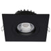 Remote Driver LED Downlight Satco S11622R1 12 Watt LED Direct Wire Downlight - Gimbaled - 4 Inch - CCT Selectable - Square - Remote Driver - Black Finish - 850 Lumens - 120 Volt Satco