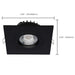Remote Driver LED Downlight Satco S11622R1 12 Watt LED Direct Wire Downlight - Gimbaled - 4 Inch - CCT Selectable - Square - Remote Driver - Black Finish - 850 Lumens - 120 Volt Satco