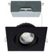Remote Driver LED Downlight Satco S11622R1 12 Watt LED Direct Wire Downlight - Gimbaled - 4 Inch - CCT Selectable - Square - Remote Driver - Black Finish - 850 Lumens - 120 Volt Satco