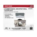 Remote Driver LED Downlight Satco S11623R1 12 Watt LED Direct Wire Downlight - Gimbaled - 4 Inch - CCT Selectable - Square - Remote Driver - Brushed Nickel Finish - 850 Lumens - 120 Volt Satco
