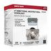 Remote Driver LED Downlight Satco S11623R1 12 Watt LED Direct Wire Downlight - Gimbaled - 4 Inch - CCT Selectable - Square - Remote Driver - Brushed Nickel Finish - 850 Lumens - 120 Volt Satco
