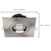 Remote Driver LED Downlight Satco S11623R1 12 Watt LED Direct Wire Downlight - Gimbaled - 4 Inch - CCT Selectable - Square - Remote Driver - Brushed Nickel Finish - 850 Lumens - 120 Volt Satco