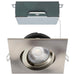 Remote Driver LED Downlight Satco S11623R1 12 Watt LED Direct Wire Downlight - Gimbaled - 4 Inch - CCT Selectable - Square - Remote Driver - Brushed Nickel Finish - 850 Lumens - 120 Volt Satco
