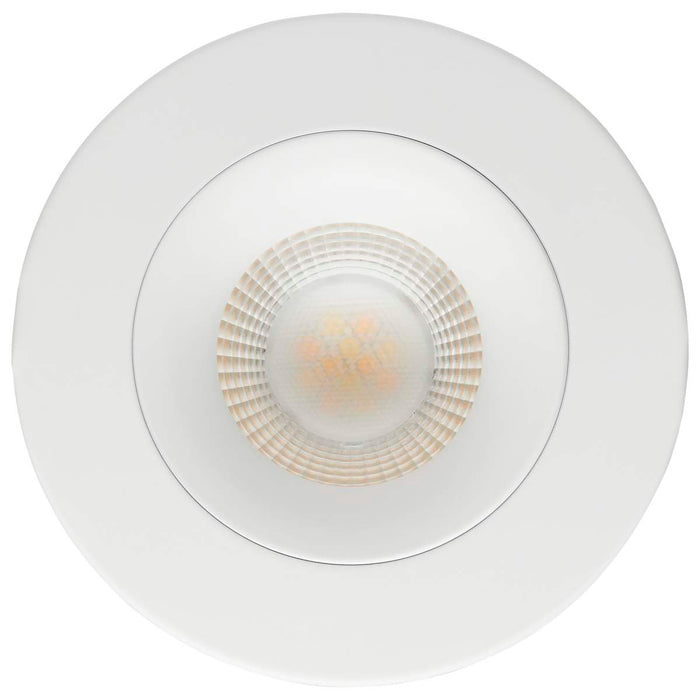 Remote Driver LED Downlight Satco S11624R1 12 Watt LED Direct Wire Downlight - Gimbaled - 3.5 Inch - CCT Selectable - Round - Remote Driver - White Finish - 840 Lumens - 120 Volt Satco