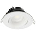 Remote Driver LED Downlight Satco S11624R1 12 Watt LED Direct Wire Downlight - Gimbaled - 3.5 Inch - CCT Selectable - Round - Remote Driver - White Finish - 840 Lumens - 120 Volt Satco