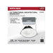 Remote Driver LED Downlight Satco S11624R1 12 Watt LED Direct Wire Downlight - Gimbaled - 3.5 Inch - CCT Selectable - Round - Remote Driver - White Finish - 840 Lumens - 120 Volt Satco