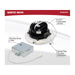 Remote Driver LED Downlight Satco S11624R1 12 Watt LED Direct Wire Downlight - Gimbaled - 3.5 Inch - CCT Selectable - Round - Remote Driver - White Finish - 840 Lumens - 120 Volt Satco