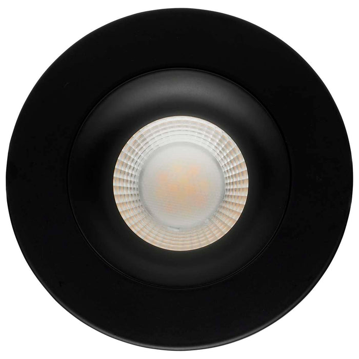 Remote Driver LED Downlight Satco S11625R1 12 Watt LED Direct Wire Downlight - Gimbaled - 3.5 Inch - CCT Selectable - Round - Remote Driver - Black Finish - 840 Lumens - 120 Volt Satco