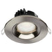Remote Driver LED Downlight Satco S11626R1 12 Watt LED Direct Wire Downlight - Gimbaled - 3.5 Inch - CCT Selectable - Round - Remote Driver - Brushed Nickel Finish - 840 Lumens - 120 Volt Satco
