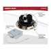 Remote Driver LED Downlight Satco S11626R1 12 Watt LED Direct Wire Downlight - Gimbaled - 3.5 Inch - CCT Selectable - Round - Remote Driver - Brushed Nickel Finish - 840 Lumens - 120 Volt Satco