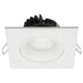 Remote Driver LED Downlight Satco S11627R1 12 Watt LED Direct Wire Downlight - Gimbaled - 3.5 Inch - CCT Selectable - Square - Remote Driver - White Finish - 840 Lumens - 120 Volt Satco