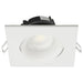 Remote Driver LED Downlight Satco S11627R1 12 Watt LED Direct Wire Downlight - Gimbaled - 3.5 Inch - CCT Selectable - Square - Remote Driver - White Finish - 840 Lumens - 120 Volt Satco